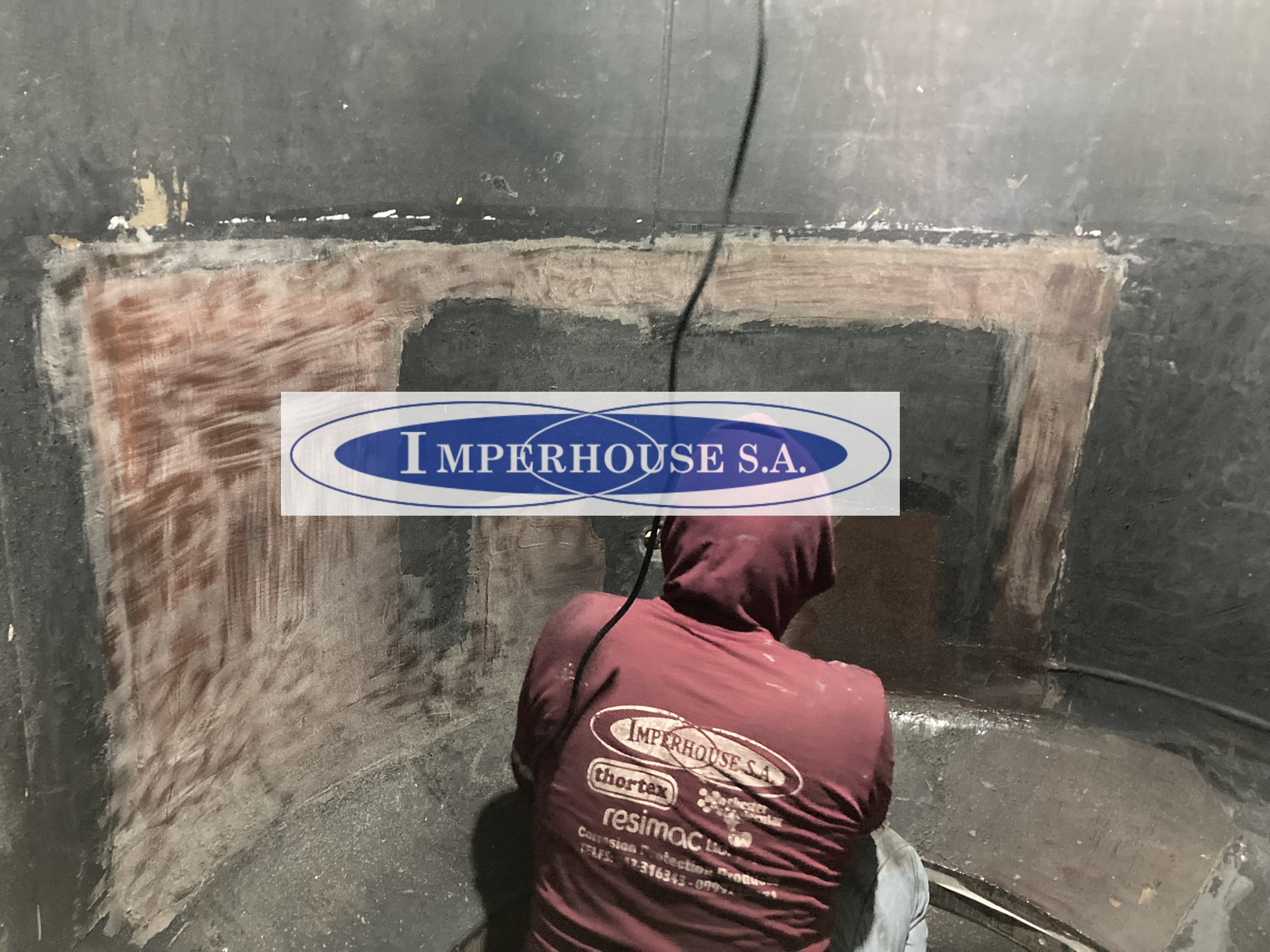 Detalle interno de recubrimiento